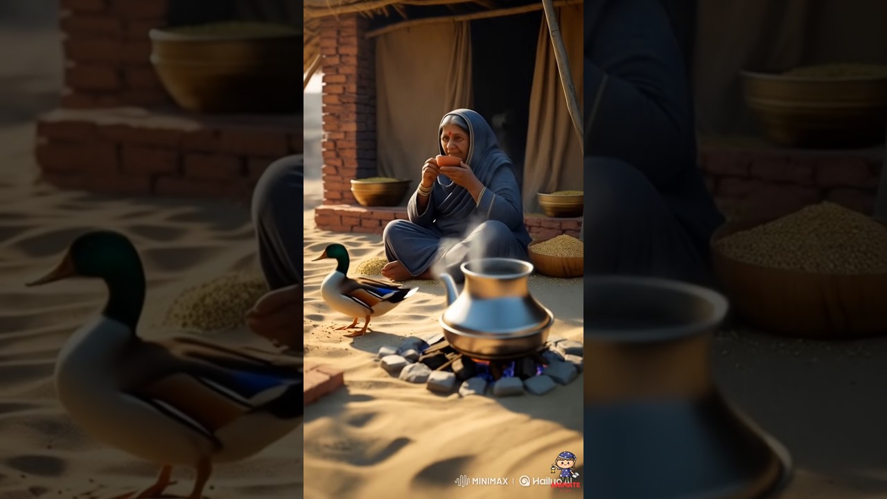 Their Dream House Washed Away 😭 | Duck and Grandma’s Story | Urdu Animated Short ai video