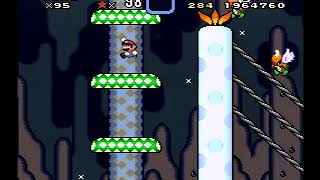 スーファミ名作　SUPER MARIO WORLD 超絶運で何とかクリア。STAGEⅦ