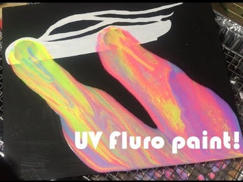 Fluro UV reactant acrylic pour
