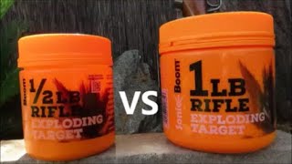 TANNERITE EXPLODING TARGETS || 1/2LB VS 1LB!!