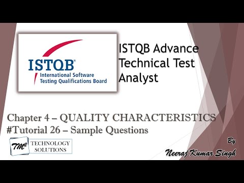 ISTQB Technical Test Analyst Introduction ISTQB Tutorials