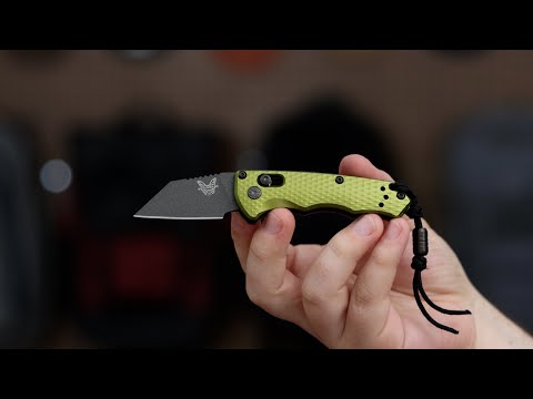 Benchmade Partial Auto Immunity Green Handle Black M4 2950BK-2 Knife