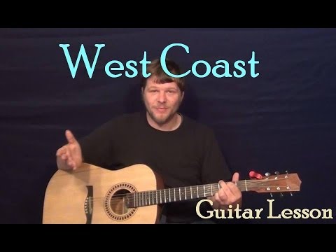 West Coast (Lana Del Rey) Easy Guitar Lesson How to Play Tutorial