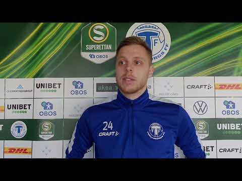 Mattias Håkansson efter segermatchen mot Örebro SK