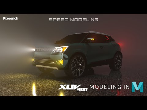 How to Model a CAR in Maya | Maya car modelling Tutorial | 3d car modeling in Maya | Pixench