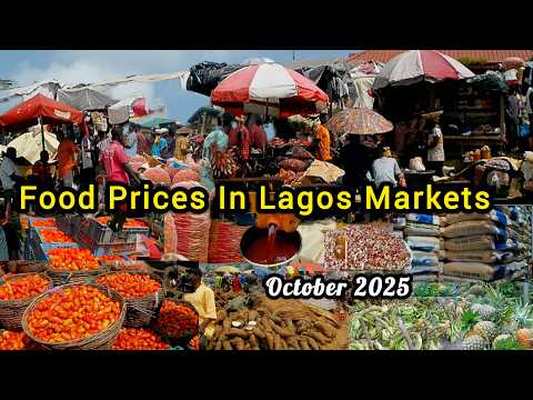 Current Price of Foodstuffs in Lagos  Nigeria 🇳🇬 West Africa 2025 Wholesale food market in Lagos