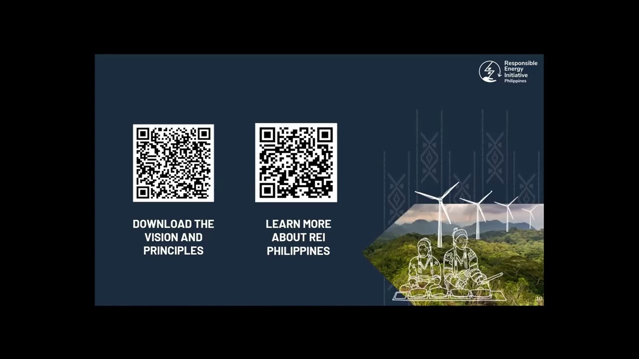 Webinar - Launch of Vision and Principles - Responsible Energy Initiative Philippines