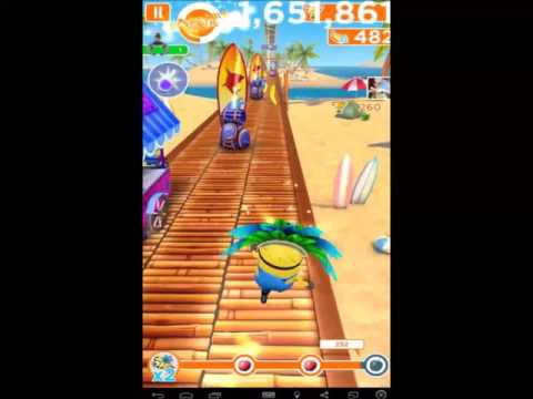 Despicable Me Minion Rush - Level 698, 699, 700 and 701 Minion Beach All 12 Fruits