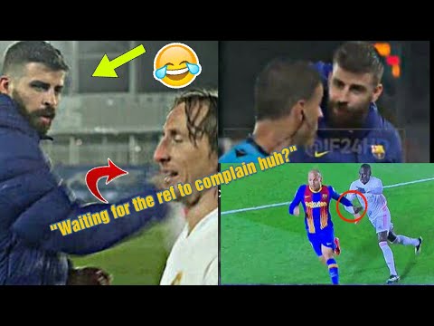 "You're waiting for the ref to complain huh?" See how Modric mocks Pique at full time in Clasico