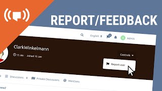 Flarum live coding - Report button