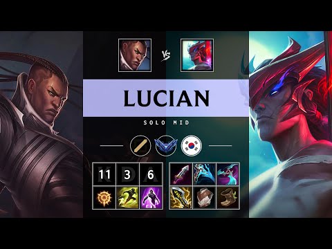 Lucian Mid vs Yone - KR Diamond Patch 25.08