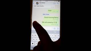 How to copy and paste message in whatsapp iPhone or iOS app
