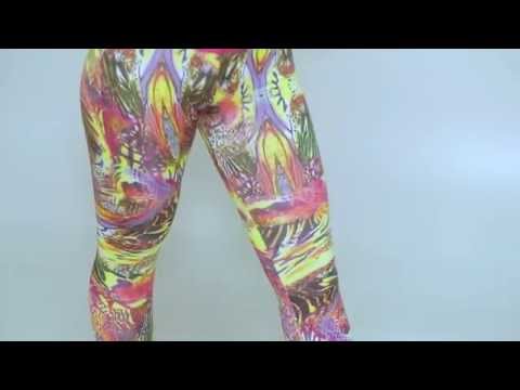 Calça Legging Estampada Cós Liso 2406