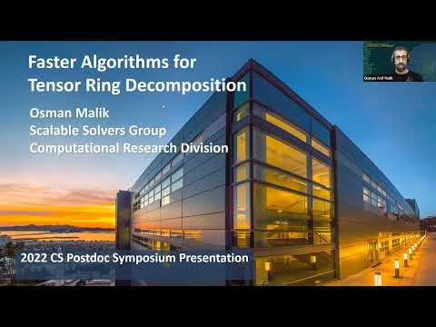 Faster Algorithms for Tensor Ring Decomposition -- Osman Malik
