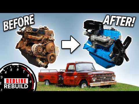 Full restoration! Ford's legendary workhorse engine: the 300 straight-6 | Redline Rebuild time-lapse
