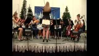 Trinity Oaks Christmas Concert -- Orchestra Playing "Away in a Manger"