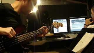 David Bruce bass session work for client @ Red Door Studios