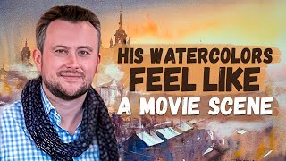 This Watercolor Technique Will Blow Your Mind | Michal Jasiewicz