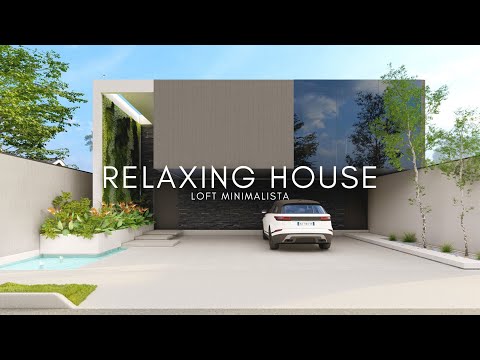 Modern 12x25m Loft with Three Bedrooms and a Beautiful Natural Pool for Relaxation - RELAXING HOUSE