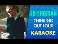 Ed Sheeran - Thinking Out Loud (Karaoke) | CantoYo