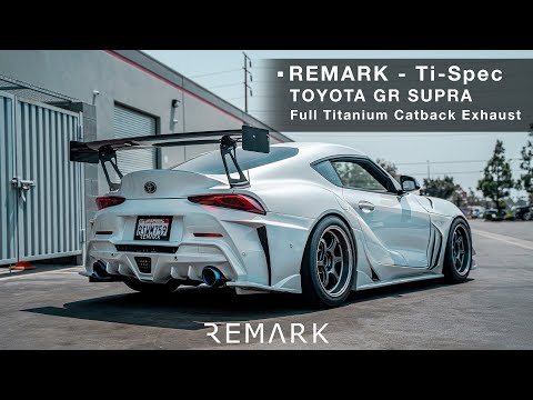 REMARK Ti-Spec (Full Titanium) Catback Exhaust System - Toyota GR Supra A90 2020
