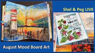 LIVE Artwork Inspired by the August Mood Board