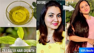 DIY HAIR GROWTH OIL FOR DOUBLE YOUR HAIR GROWTH & HEALTHY, LONG & STRONG HAIR | 100% Works