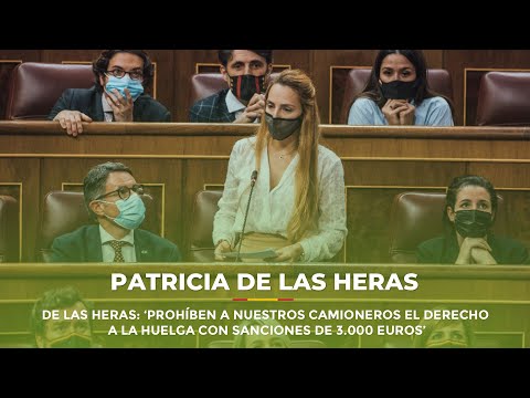 De las Heras: ‘Prohíben a nuestros camioneros el derecho a la huelga con sanciones de 3.000 euros’