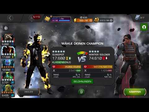 MCOC Sunspot Rank 5, insane 400k damage