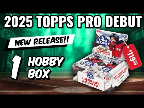 🚨NEW RELEASE🚨2025 TOPPS PRO DEBUT HOBBY BOX RIP
