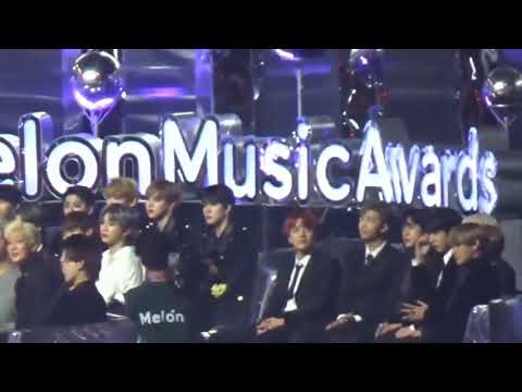BTS Cute, dancing and reaction to EXO TWICE IU  Ailee @MelOn Music Awards