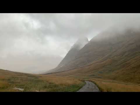 James Bond Skyfall Road – scenic mountain road in Scotland