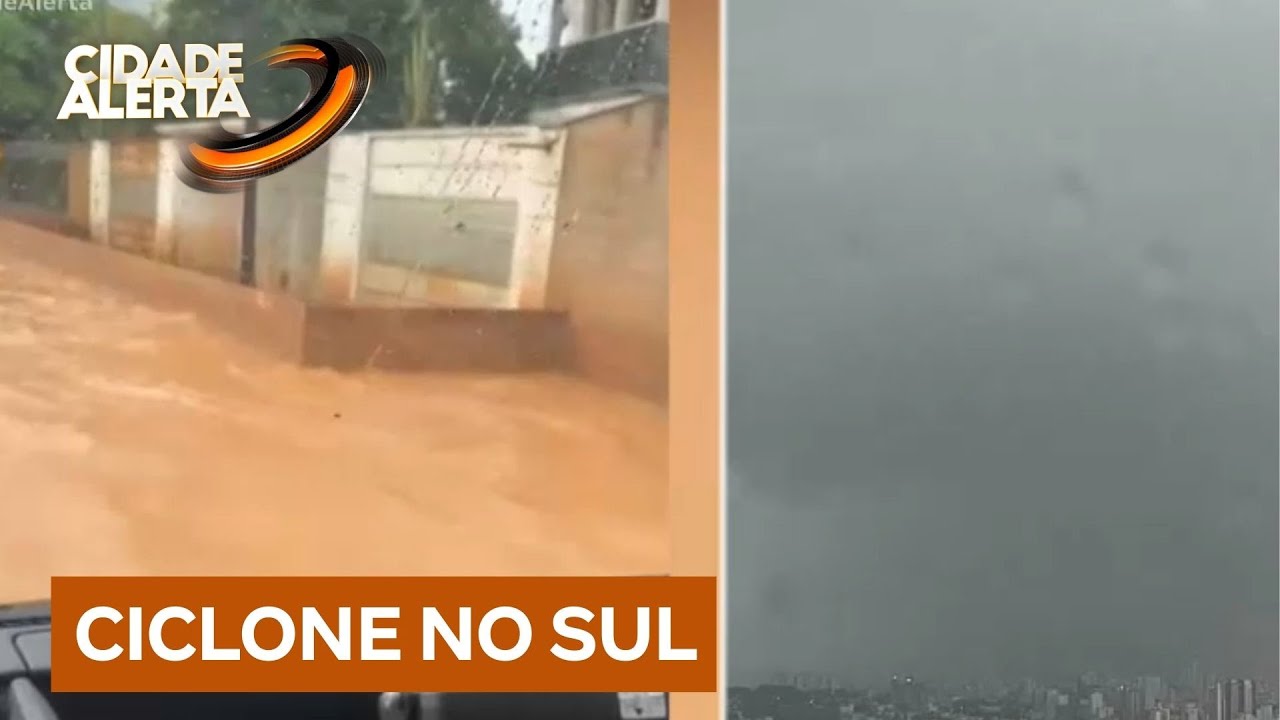 Ciclone extratropical se aproxima do sul do país e região entra em alerta