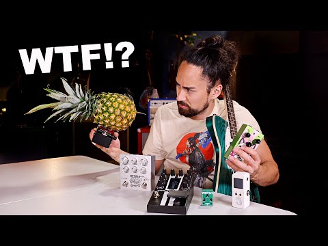 The AMAZING sound when you run a guitar through a PINEAPPLE?!