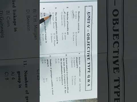 Genetic MCQ for competitive exams || genetics|| top 25 mcqs