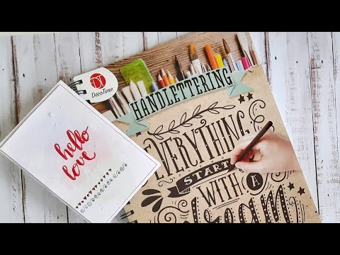 2. Handlettering im Übungsbuch von Action, Ich übe mich im Handlettering ob ihr wollt oder nicht ;-)