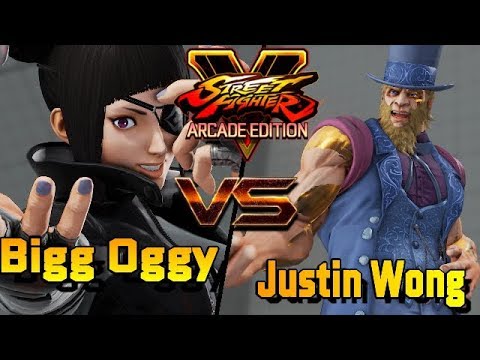 SFV/SF5 AE ☆ Bigg Oggy (Juri) VS  Justin Wong (G)  Street fighter V Arcade edition