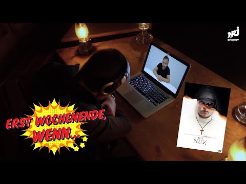 Only weekend, when... Schelker has to watch a horror film