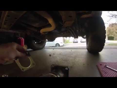 JEEP XJ exhaust install (Dynomax/Magnaflow)