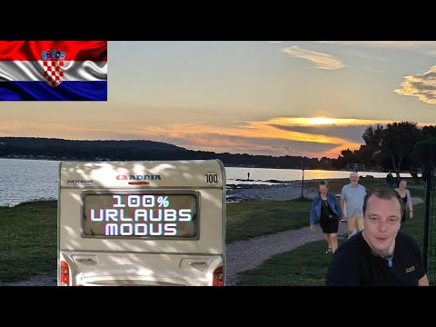 Camping in Croatia 100% in holiday mode #caravan #campsite #camping #caravaning #trip