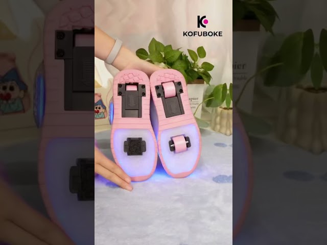 Vídeo relacionado con Fansu Zapatos con Ruedas y LED Luces para Niños y Niñas, Zapatillas con Ruedas con USB, Morado Zapatillas de Skateboard con 4 Retráctil Wheels para Cumpleaños, Navidad