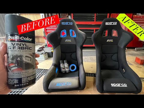 How To Fix A Faded SPARCO Racing Seat!