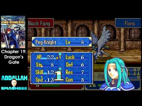 Let's Play GBA Fire Emblem: Chapter 19 - "Dragon's Gate" Walkthrough with Abdallah