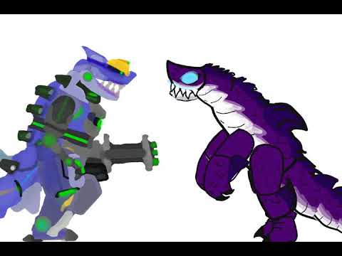 Who win (sharkjira vs mecha sharkjira)