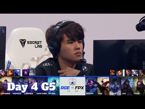 RGE vs FPX | Day 4 Group A S11 LoL Worlds 2021 | Rogue vs FunPlus Phoenix - Groups full game