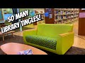 Public ASMR Library Tingles 🫠Brisk Book Spine Tapping Scratching Tracing Crinkles Lofi