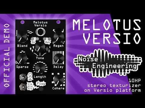 Melotus Versio stereo texturizer on Versio DSP Platform - official modular synth demo