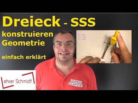 Constructing a triangle -SSS- Line segment, line segment, line segment | Geometry | Mathematics |...
