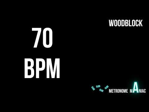 Metronome 70 BPM - Woodblock