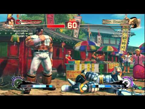 SSF4 AE: MaaO-mAAo (T. Hawk) vs z-yowayowa (Zangief)